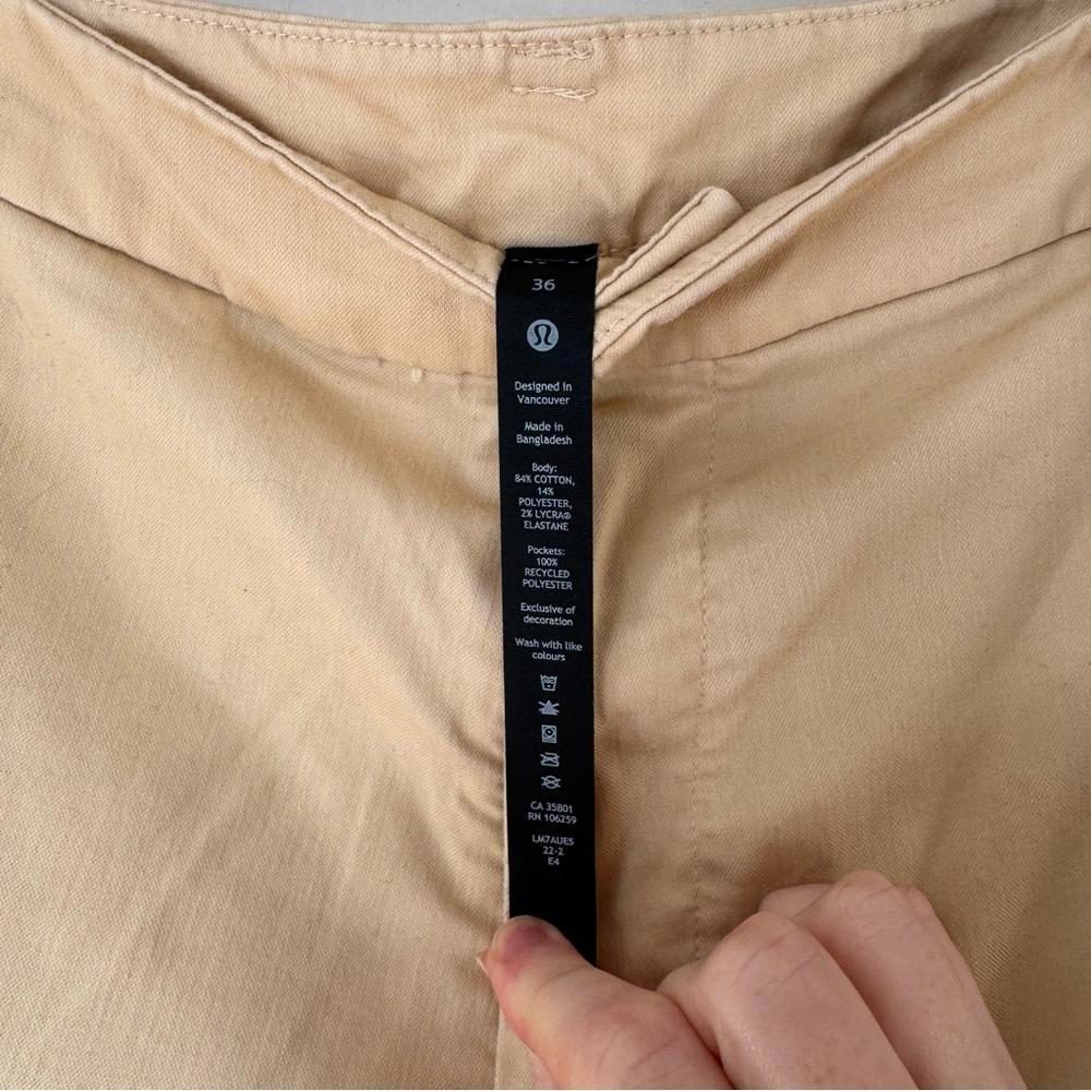 Lululemon Commission Classic-Fit Short 9" *Oxford Prosecco / White - Picture 6 of 7